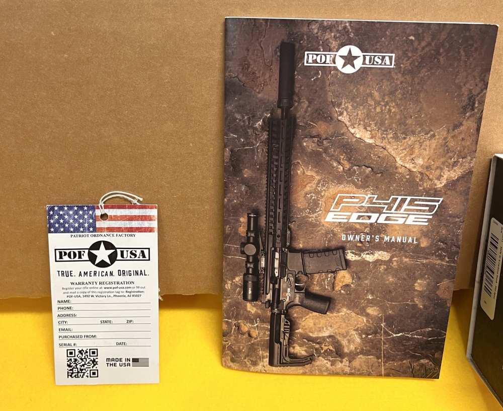 LNIB Patriot Ordnance Factory P-415 Edge 5.56 Rifle + $300 Accessories ODG -img-52