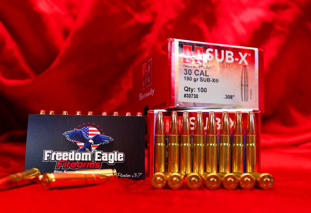 50rds .300 Blackout Subsonic 190gr Hornady Sub-X | Freedom Eagle-img-1