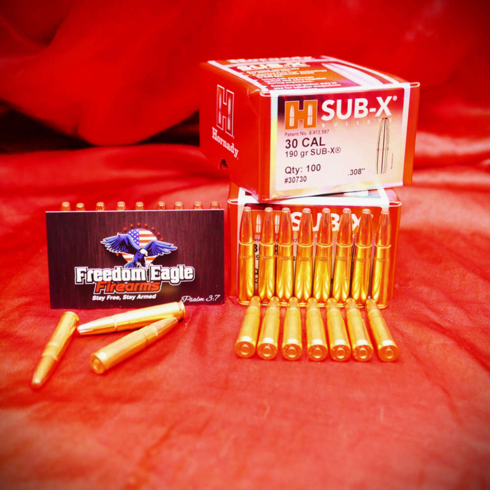50rds .300 Blackout Subsonic 190gr Hornady Sub-X | Freedom Eagle-img-2
