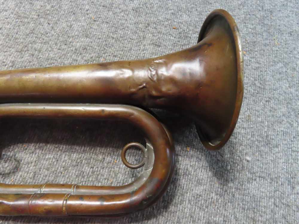 WWI US ARMY ISSUE BUGLE DATED APRIL 11, 1917, PHILADELPHIA DEPOT-img-3