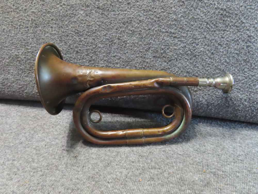 WWI US ARMY ISSUE BUGLE DATED APRIL 11, 1917, PHILADELPHIA DEPOT-img-1