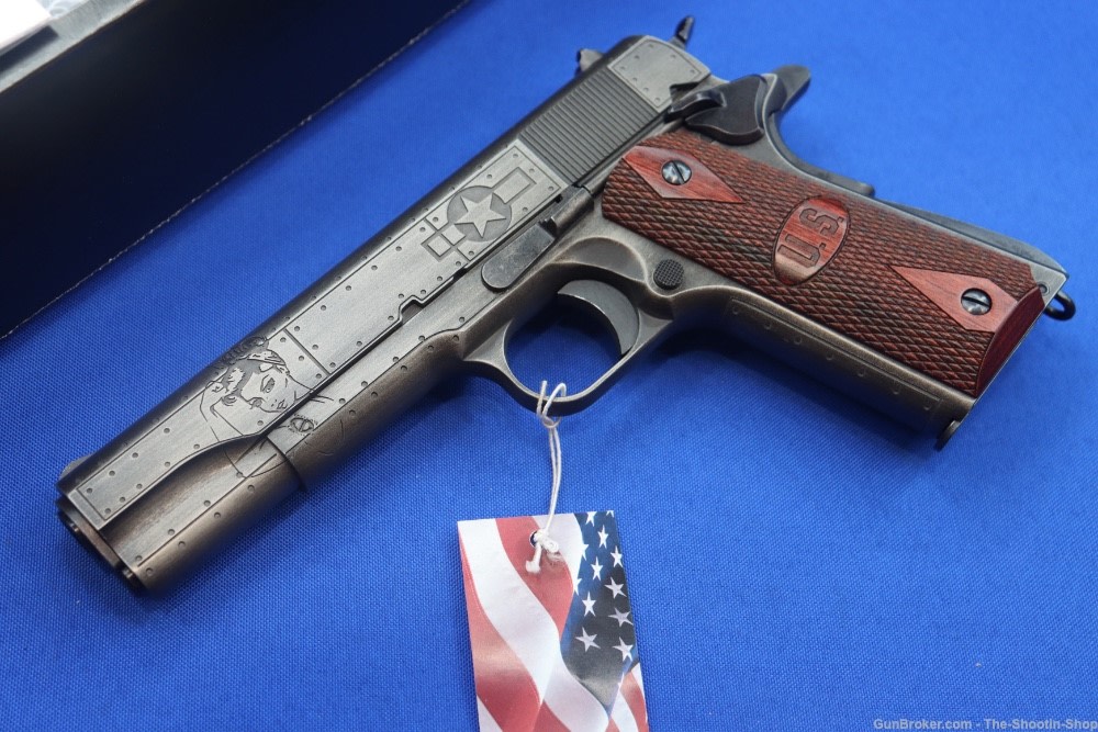 Auto Ordnance Model 1911A1 Pistol VICTORY GIRLS Engraved 1911 A1 45ACP WW2 -img-1