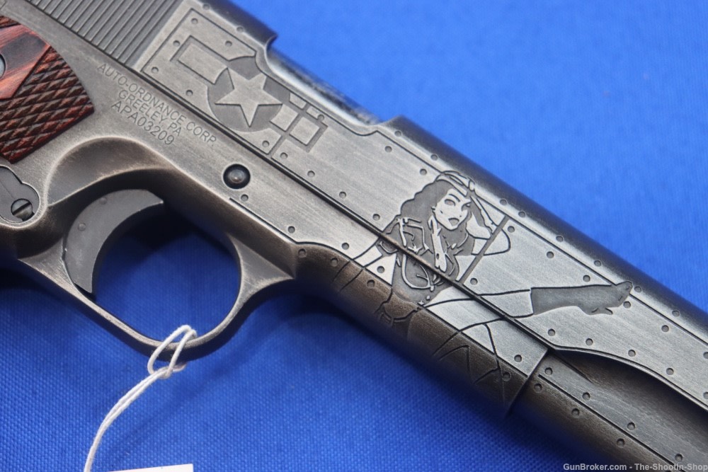 Auto Ordnance Model 1911A1 Pistol VICTORY GIRLS Engraved 1911 A1 45ACP WW2 -img-9
