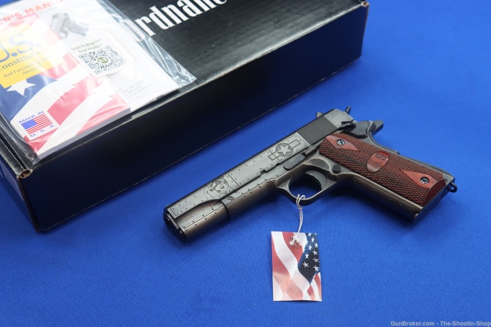 Auto Ordnance Model 1911A1 Pistol VICTORY GIRLS Engraved 1911 A1 45ACP WW2 -img-0