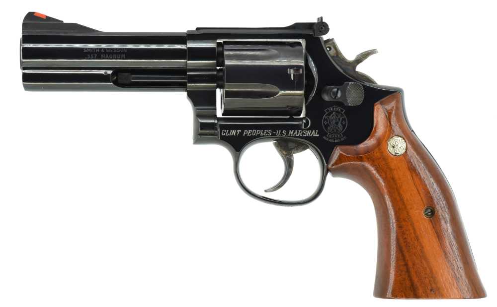 Smith & Wesson 586 357mag 4-in Texas Lawman 1986 Clint Peoples Presentation-img-13
