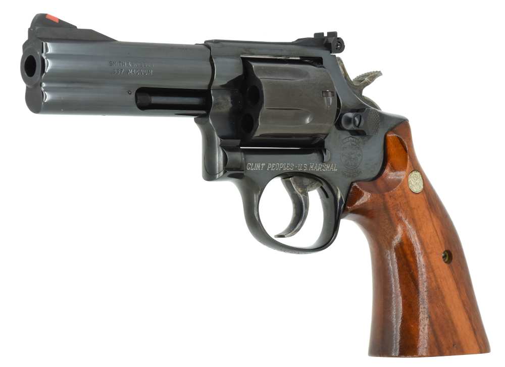 Smith & Wesson 586 357mag 4-in Texas Lawman 1986 Clint Peoples Presentation-img-12
