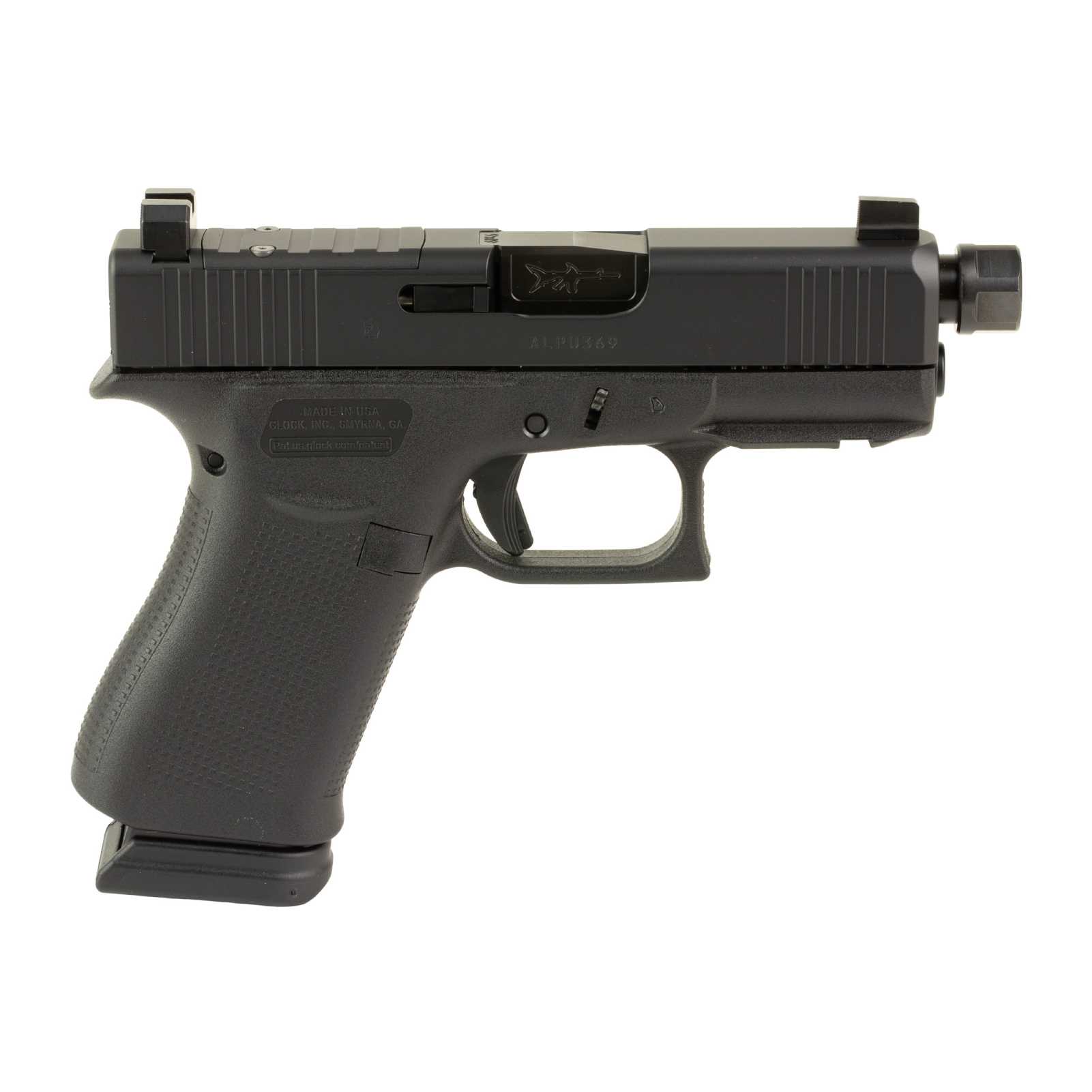 GLOCK 43X 9mm 3.92in 15rd Black Striker-Fired Pistol GLUX4350204R15PUPBKSCT-img-0