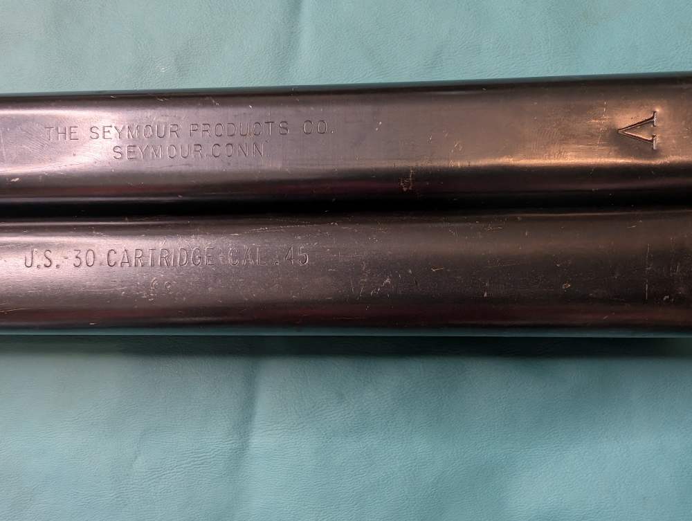 TWO WW2 Thompson 45 ACP 30 Round Stick Magazine Seymour Products Co Crosby-img-7