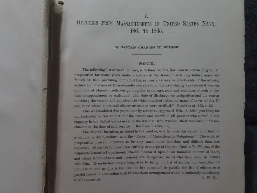 MASSACHUSETTS IN THE ARMY & NAVY 1861-1865 MUCH INFO-1895 DATED REFERENCE-img-12