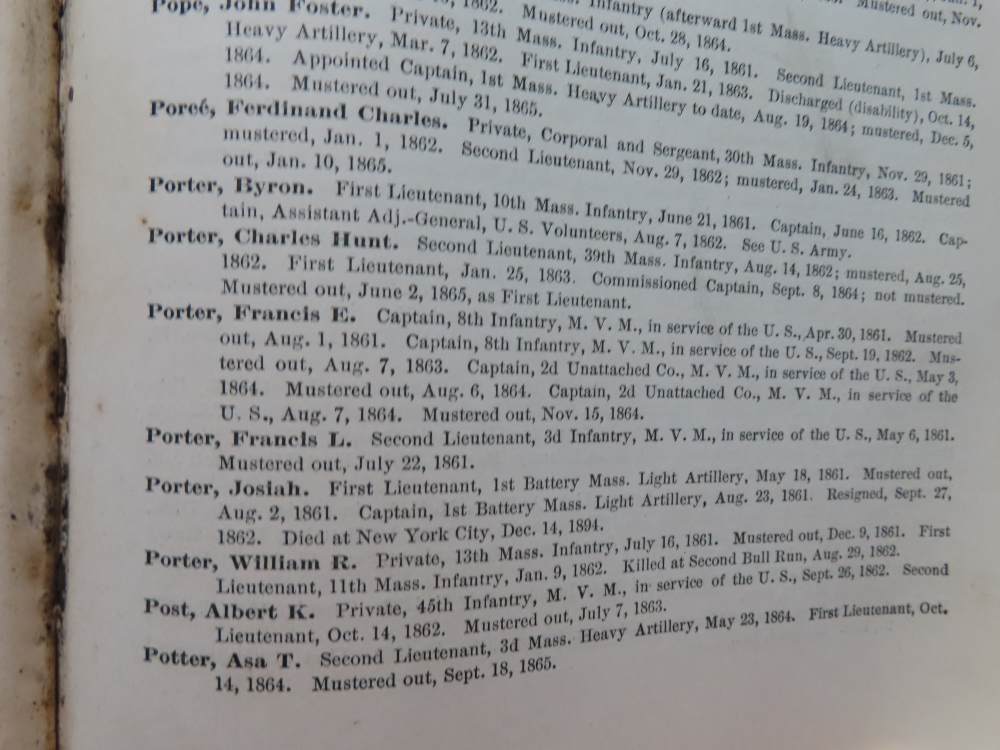 MASSACHUSETTS IN THE ARMY & NAVY 1861-1865 MUCH INFO-1895 DATED REFERENCE-img-8