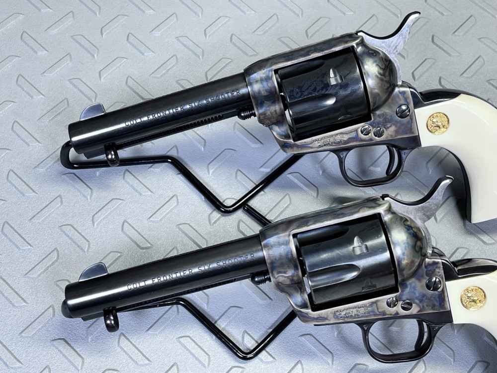 SCARCE SEQUENTIAL SET COLT SAA FRONTIER SIX SHOOTER 4 3/4" .44-40 NO CC FEE-img-4