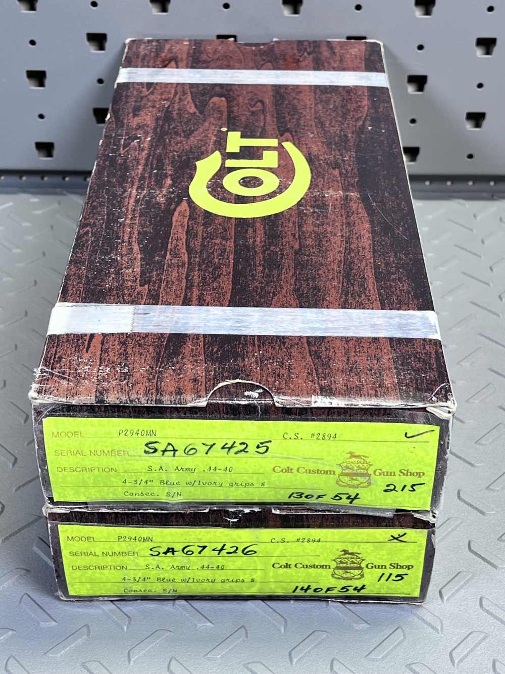 SCARCE SEQUENTIAL SET COLT SAA FRONTIER SIX SHOOTER 4 3/4" .44-40 NO CC FEE-img-29