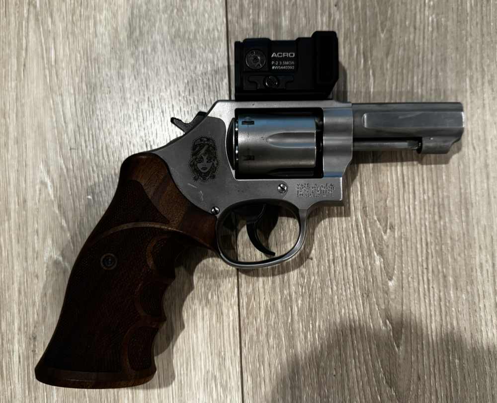 WRMFZY Smith Wesson 64 Hot Fuzz Aimpoint Acro Nill Griffe Wood Grips-img-2