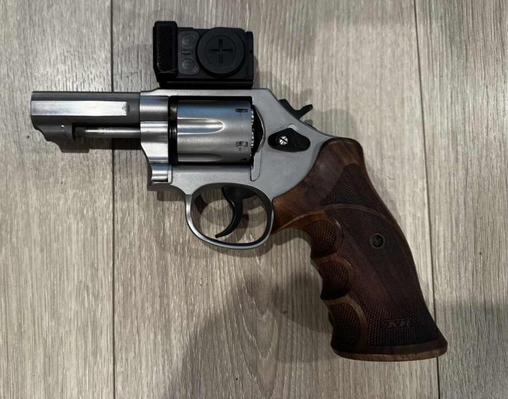WRMFZY Smith Wesson 64 Hot Fuzz Aimpoint Acro Nill Griffe Wood Grips-img-3