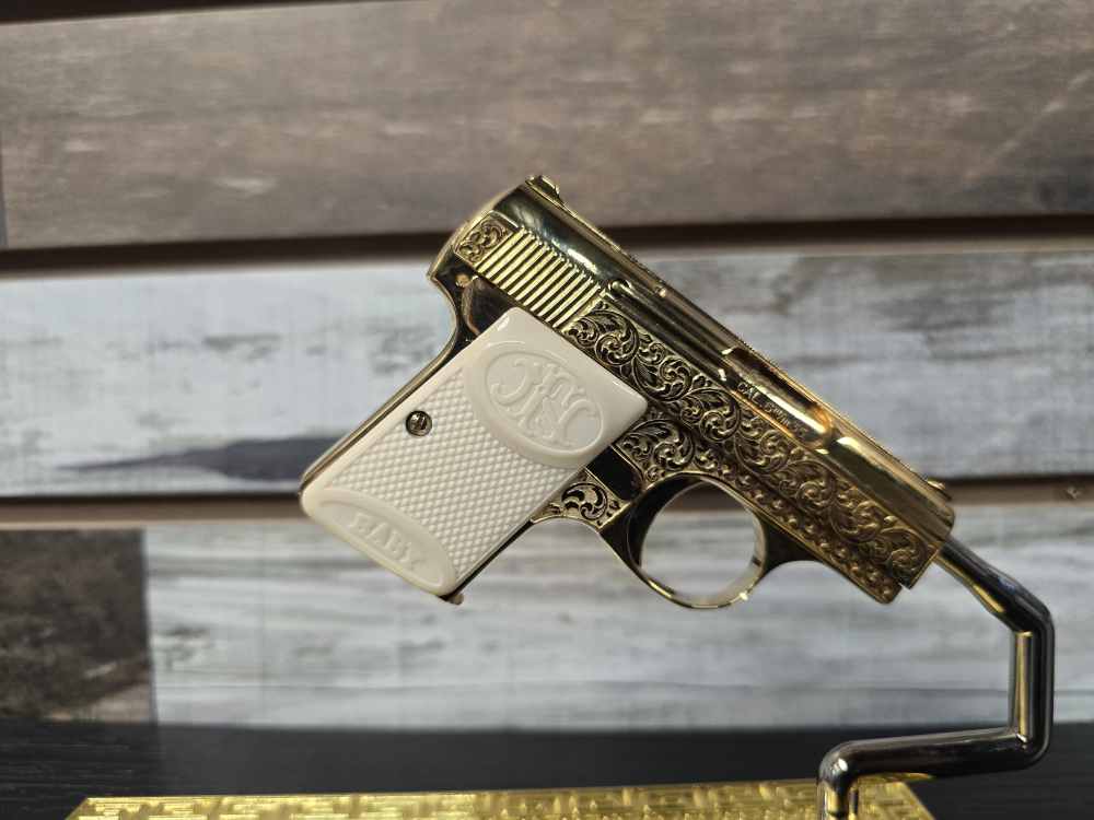   Browning Baby .25 ACP – 1957 Belgium Engraved 24K Gold-Plated -img-3