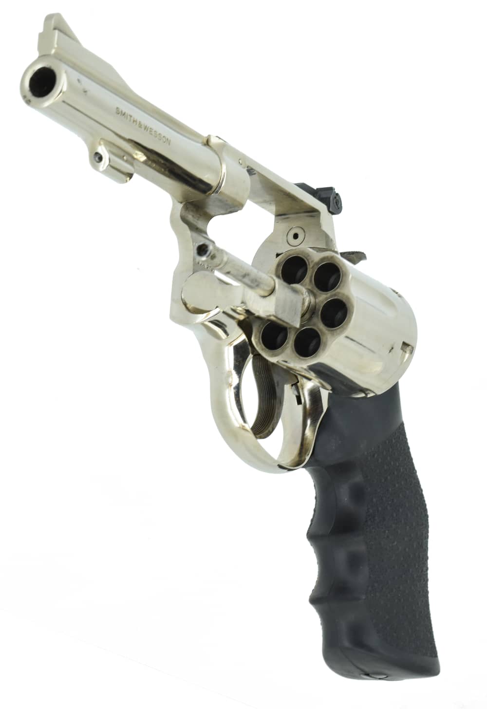 Smith & Wesson 15-3 .38-special 4-inch Nickel Combat Masterpiece 1969 -img-6
