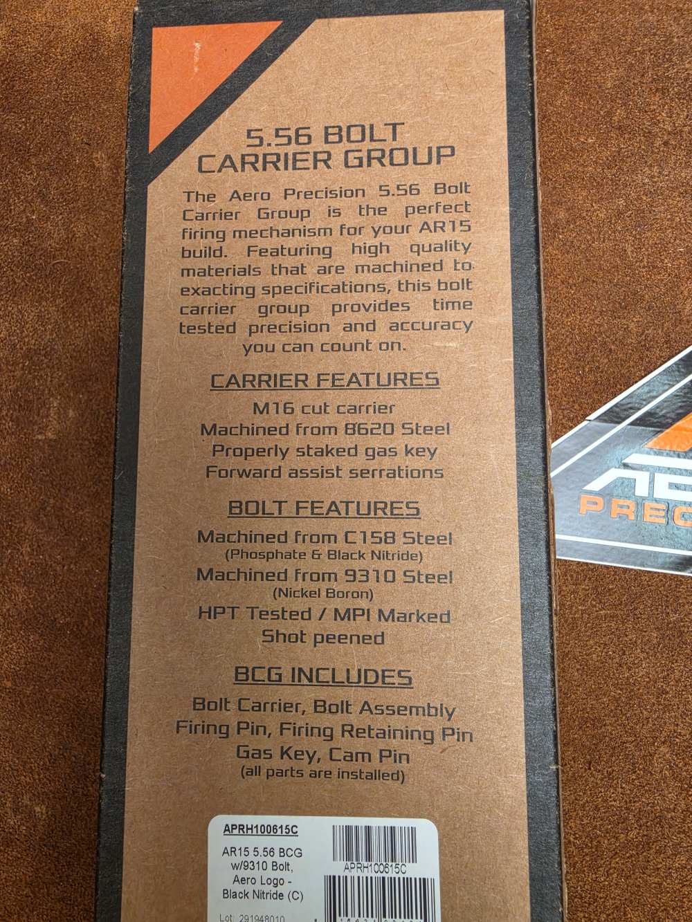 NEW Aero Precision 5.56 Bolt Carrier Group w/LOGO Complete - Black Nitride-img-3