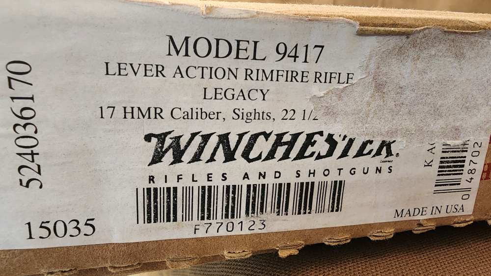 Winchester Model 9417 17 HMR Rifle RARE! LNIB-img-4