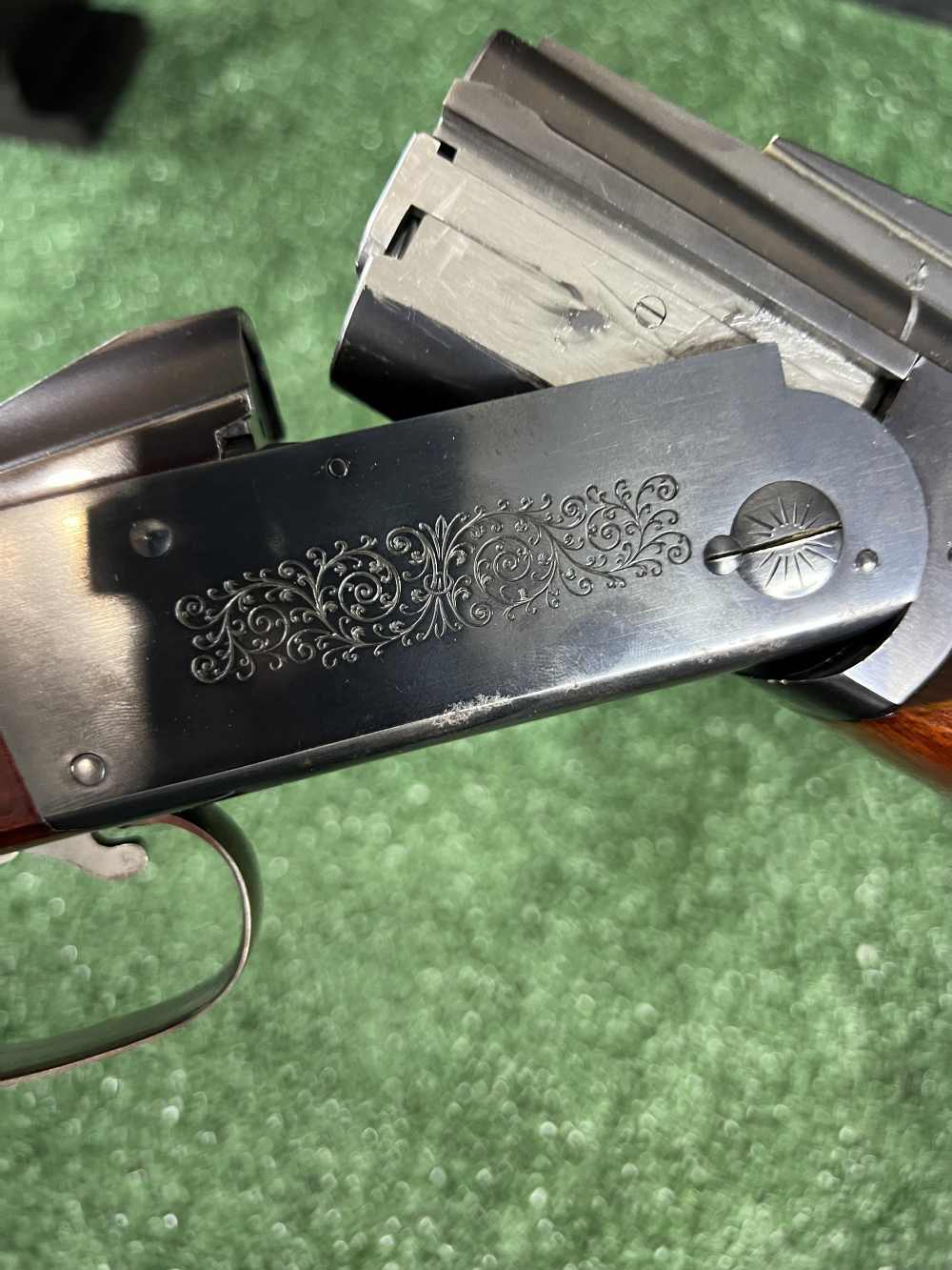 Krieghoff K-32 Trap 12g 28” Barrels Mfg 1966 leather case MINT!-img-29