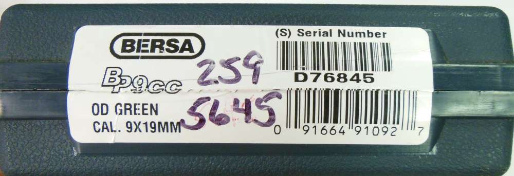 Bersa BP9cc OD Green  NIB-img-3