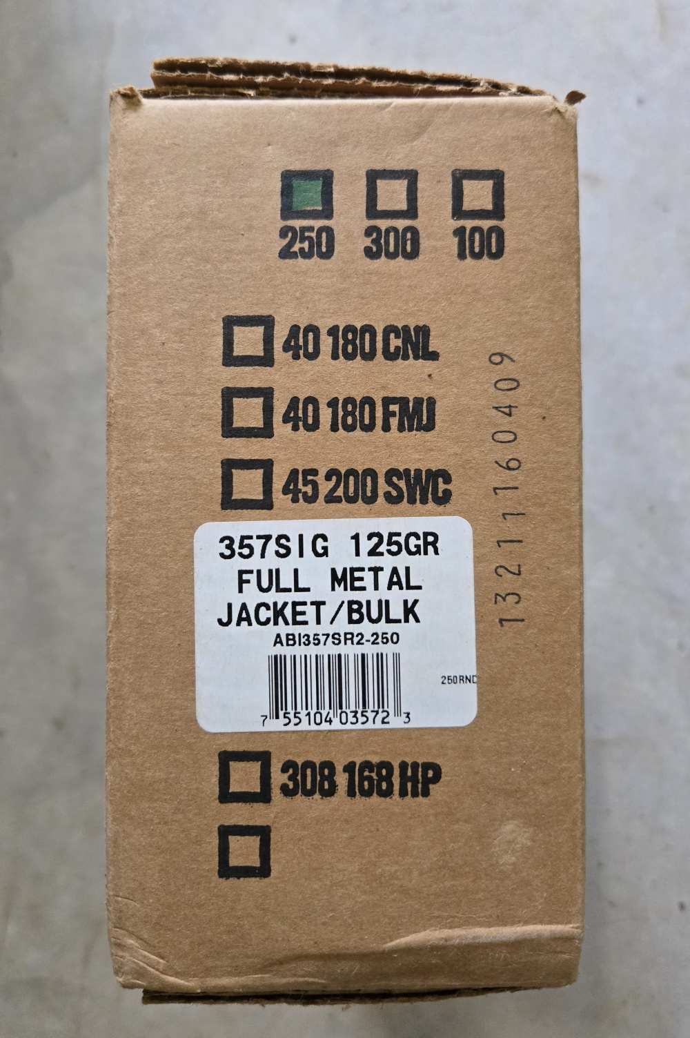 X250 Rounds Ultramax .357 Sig 125 Grain FMJ Ammo No Reserve-img-1