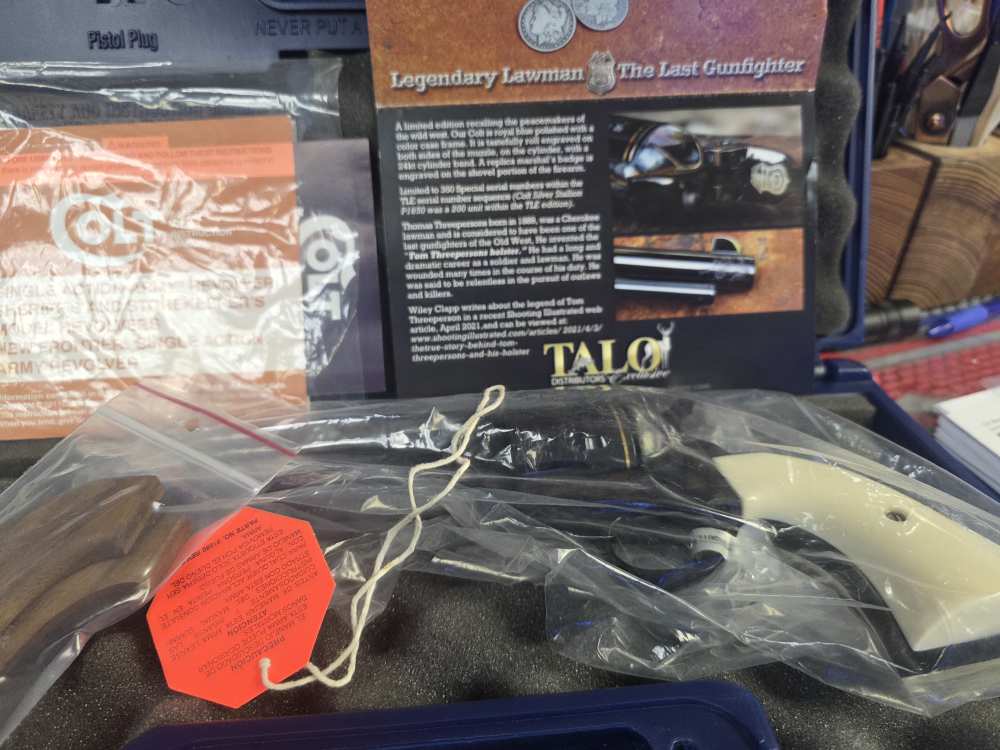 COLT SAA 45CAL TOM THREEPERSONS (GENUINE)IVORY GRIPS FACTORY NEW ON SALE -img-31