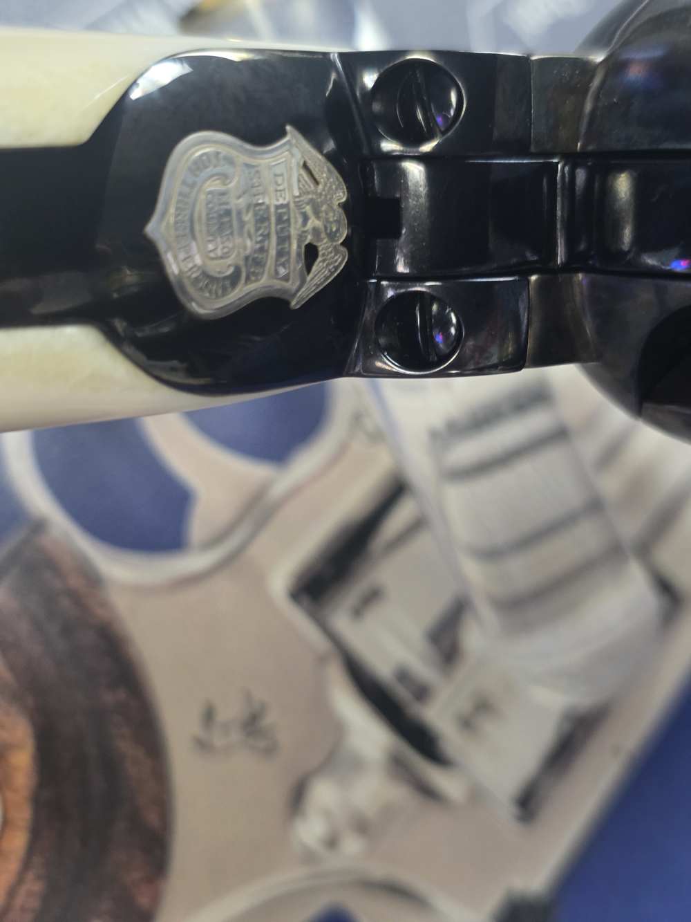 COLT SAA 45CAL TOM THREEPERSONS (GENUINE)IVORY GRIPS FACTORY NEW ON SALE -img-7