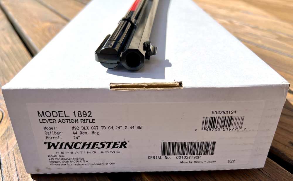 Winchester 1892 Deluxe Case Color 44 MAG 24" Octagon T/D NIB 2026 Nice Wood-img-34