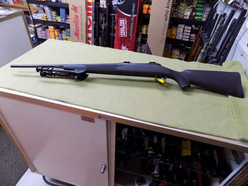Savage Model 11 Bolt Action Rifle in 22-250 CAL, 22" BBL, Harris Bi-Pod -img-1