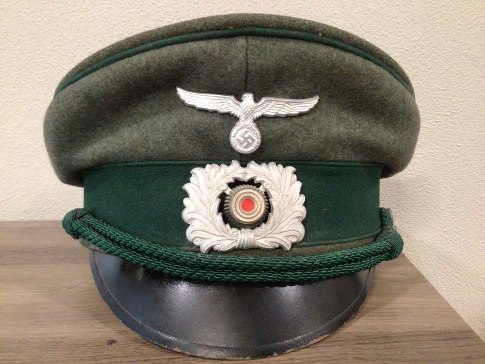 Original WWII German Customs Border Protection Officer Cap Hat-img-0