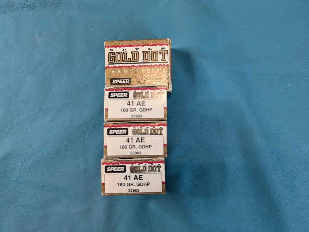 41 AE Speer Gold Dot 180gr GDHP 4 Boxes 80rds-img-0