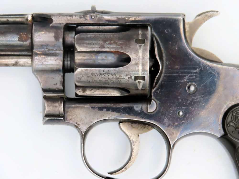 Antique Smith & Wesson 32 Hand Ejector 1st Model 1896 Blued S&W Revolver-img-17
