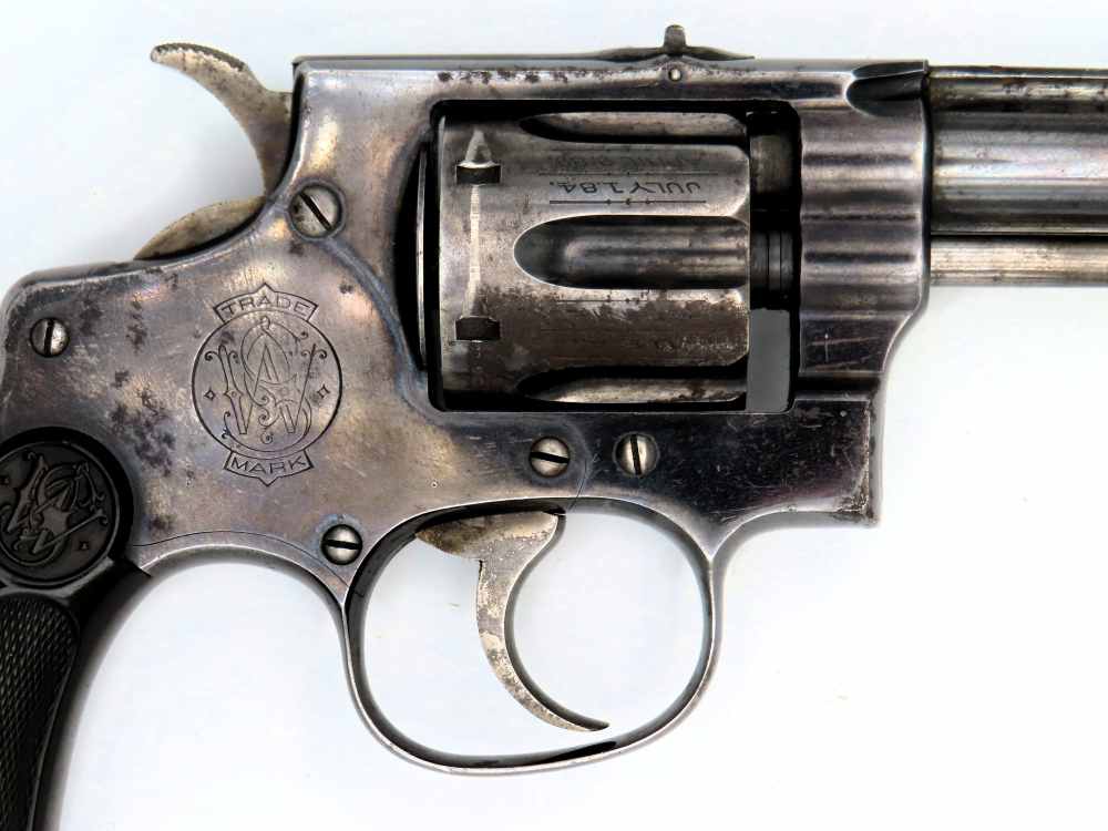 Antique Smith & Wesson 32 Hand Ejector 1st Model 1896 Blued S&W Revolver-img-4