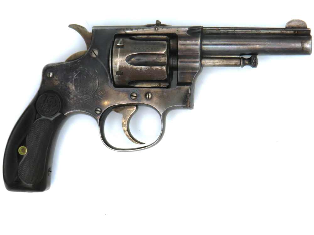 Antique Smith & Wesson 32 Hand Ejector 1st Model 1896 Blued S&W Revolver-img-0