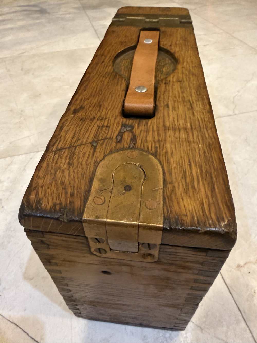 US M1917 Caliber .30 Browning Machine Gun Wooden Ammo Box Wooden Chest-img-2