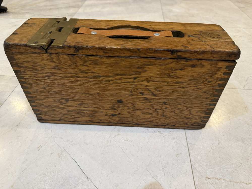 US M1917 Caliber .30 Browning Machine Gun Wooden Ammo Box Wooden Chest-img-9