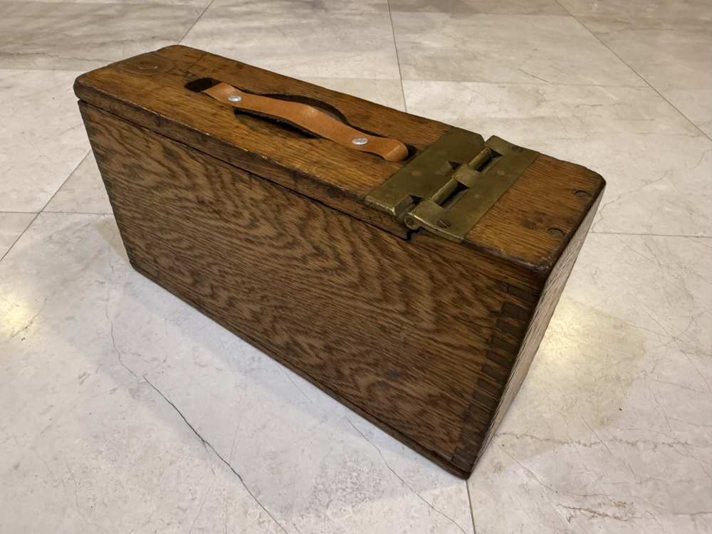 US M1917 Caliber .30 Browning Machine Gun Wooden Ammo Box Wooden Chest-img-0