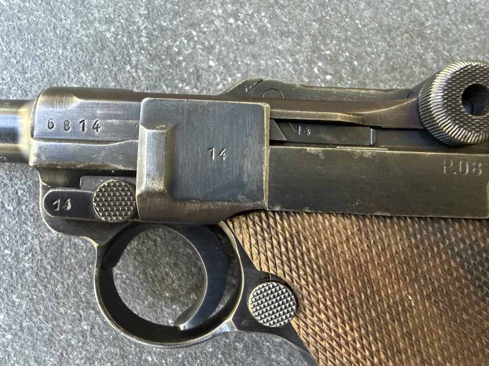 Mauser byf 42 Luger Rig  WWII P08 Pistol, Matching 1942 German Militaria-img-6