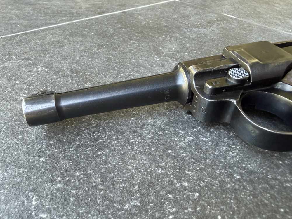 Mauser byf 42 Luger Rig  WWII P08 Pistol, Matching 1942 German Militaria-img-4