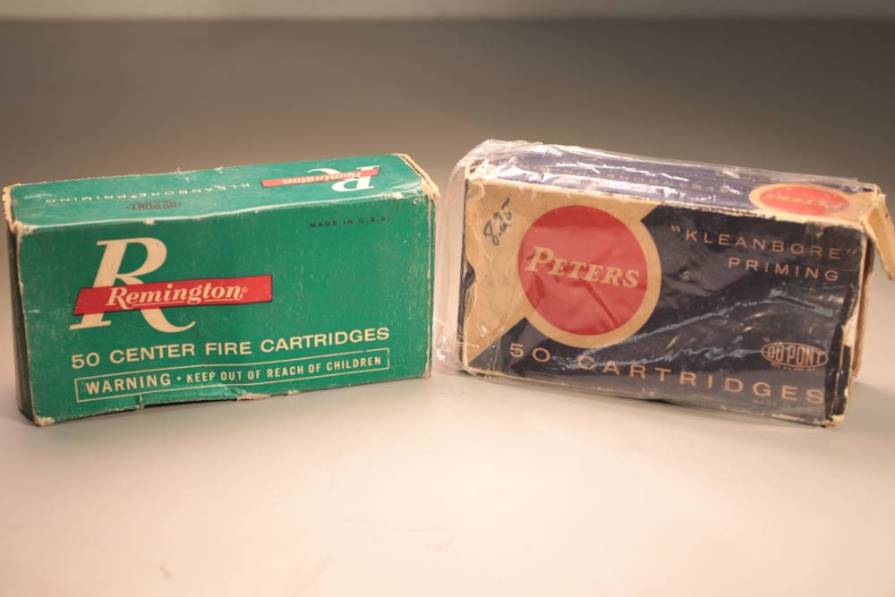 Peters and Remington 38-40 Win. Vintage Ammo (34rds) and Brass (6qty)-img-0