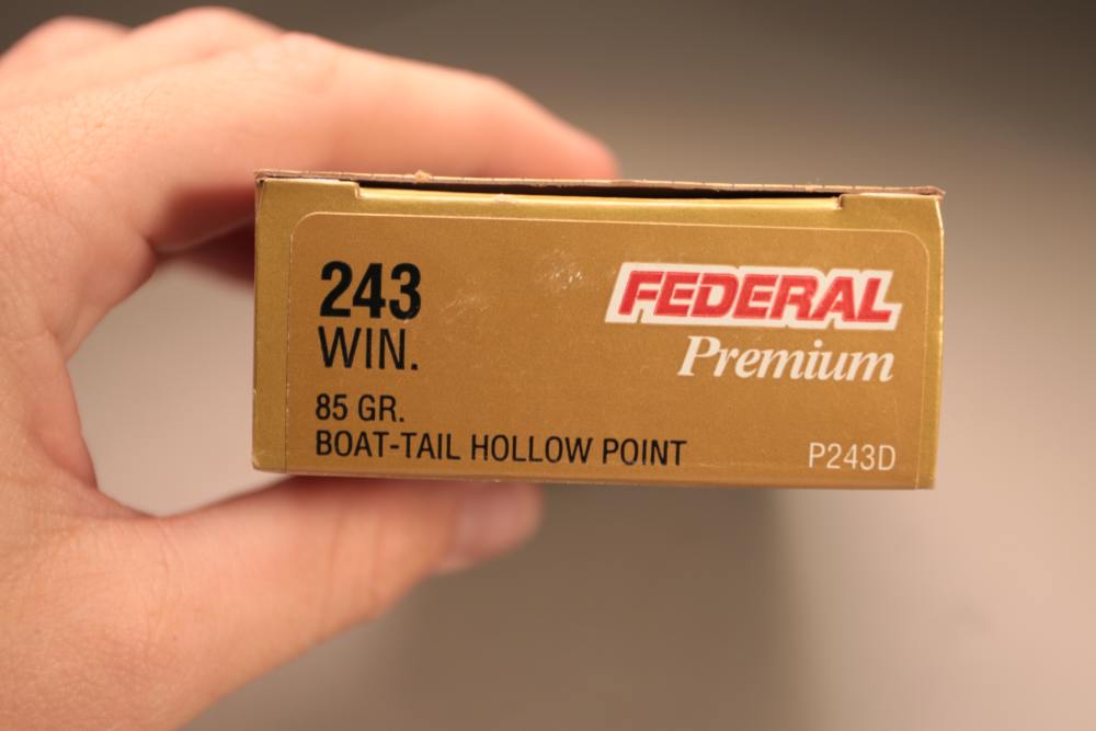 Federal Premium 243 Win. Boat Tail HP Vintage Ammo (60rds)-img-2
