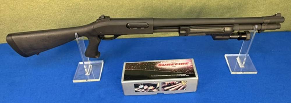 Remington 870 Police Magnum 12 GA 2 3/4 or 3" 18.5" Barrel Shotgun Surefire-img-0