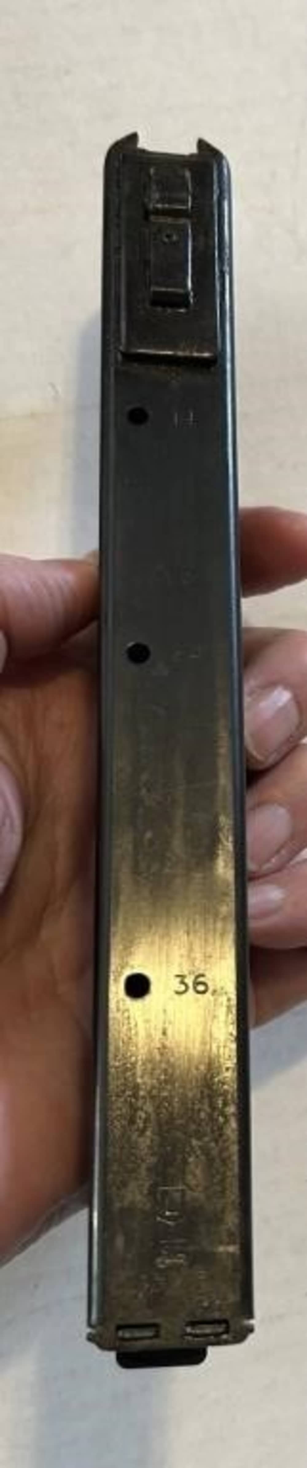 Finnish Suomi M31 KP44 36-Round 9mm Steel Ammo Magazine with Pull Loop-img-1