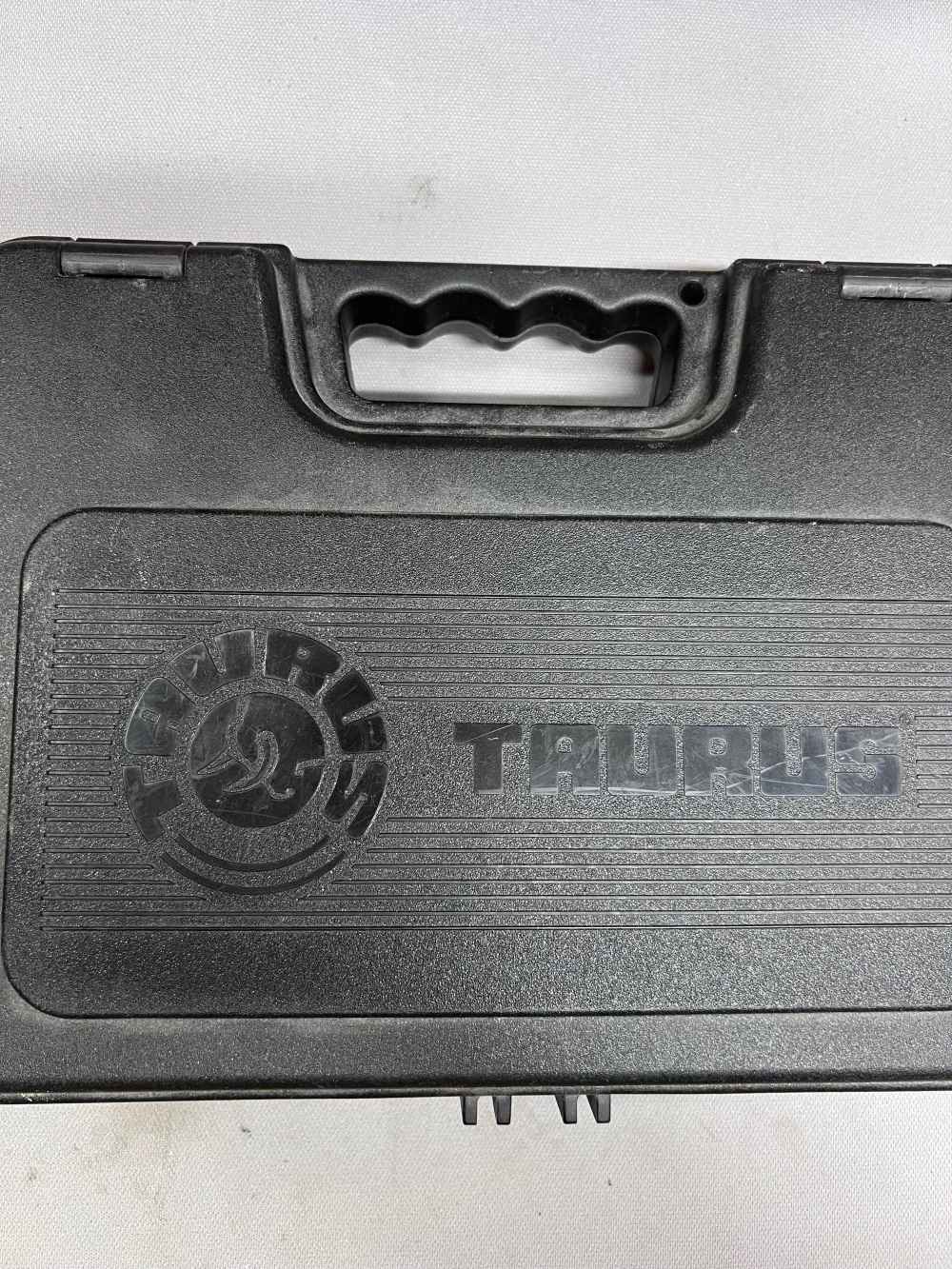 Taurus PT1911 stainless finish 45 ACP 5" barrel black grips white dot sight-img-1
