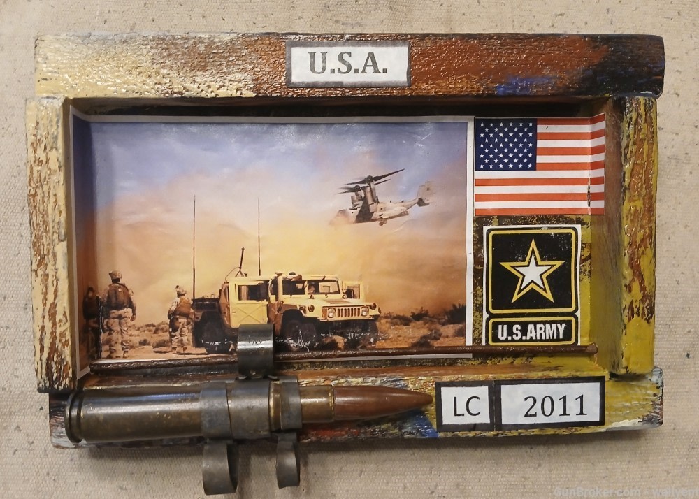 Iraq War LC 2011 Display Afghan 50 BMG Authentic Made in U.S.A.-img-0