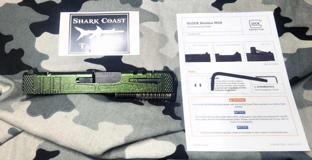 Glock 43X MOS Complete 9MM Slide SCT Modified Gun Candy Finish NEW-img-2