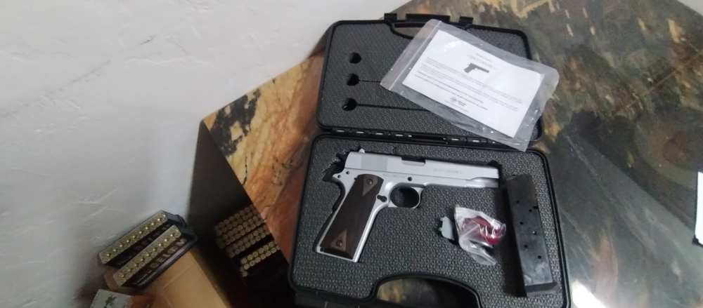 Century Arms Centurion 11 1911 .45 ACP 5" 8rd, Chrome NEW IN CASE-img-4