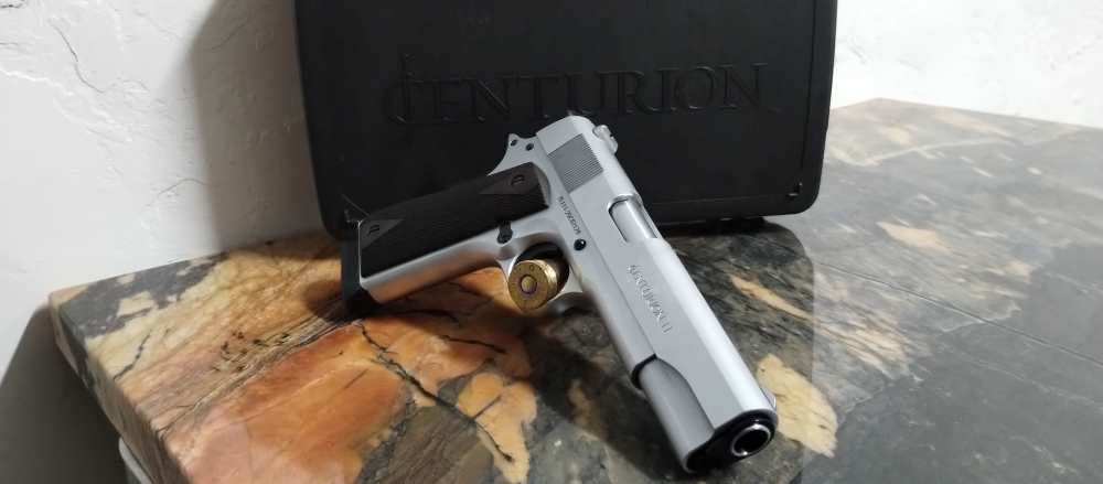 Century Arms Centurion 11 1911 .45 ACP 5" 8rd, Chrome NEW IN CASE-img-2