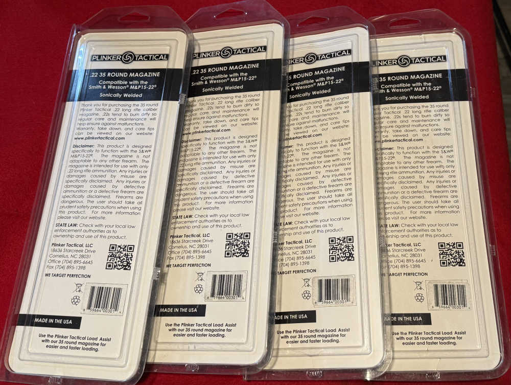 4 Plinker Tactical Smith & Wesson M&P .22LR, 35 Round magazines FDE-img-1