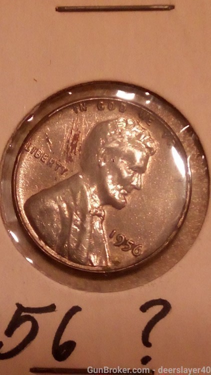 1956 silver plated lincoln cent-img-0